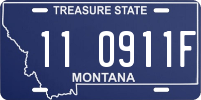 MT license plate 110911F