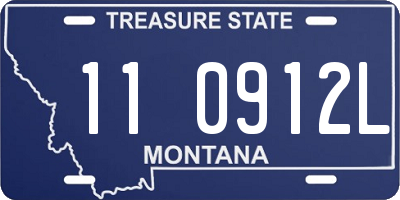 MT license plate 110912L