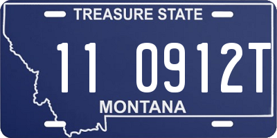 MT license plate 110912T