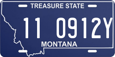 MT license plate 110912Y
