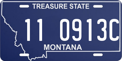 MT license plate 110913C