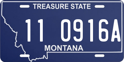MT license plate 110916A