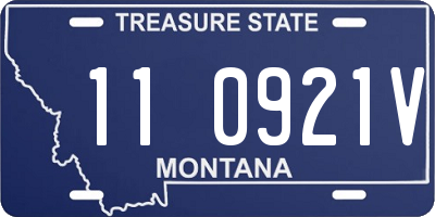 MT license plate 110921V