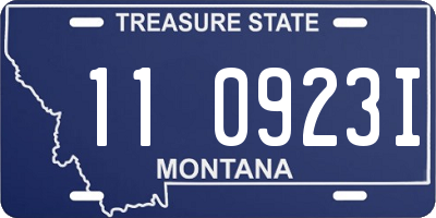 MT license plate 110923I