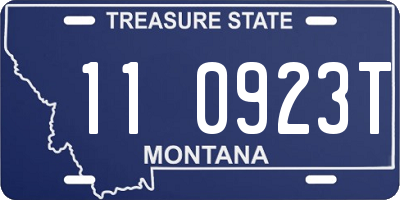 MT license plate 110923T