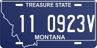 MT license plate 110923V