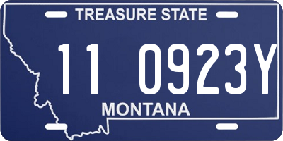 MT license plate 110923Y