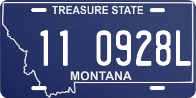 MT license plate 110928L