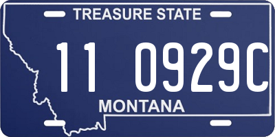 MT license plate 110929C