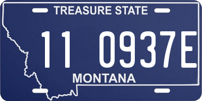 MT license plate 110937E