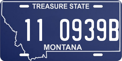 MT license plate 110939B