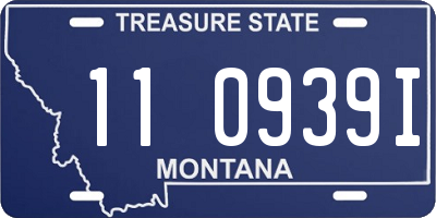 MT license plate 110939I