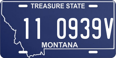 MT license plate 110939V