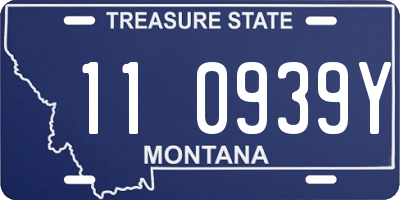 MT license plate 110939Y