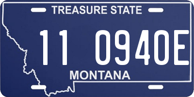 MT license plate 110940E