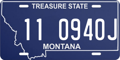 MT license plate 110940J