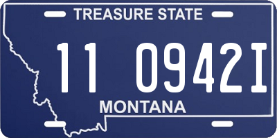 MT license plate 110942I