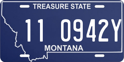 MT license plate 110942Y