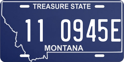 MT license plate 110945E