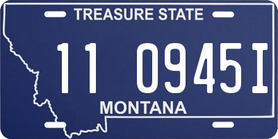 MT license plate 110945I