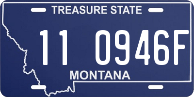 MT license plate 110946F