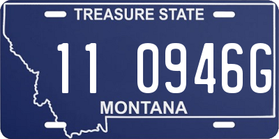 MT license plate 110946G