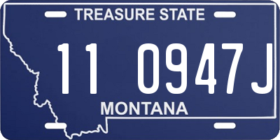 MT license plate 110947J