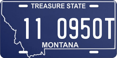 MT license plate 110950T