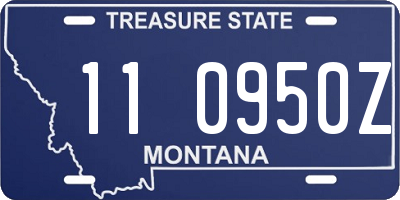 MT license plate 110950Z