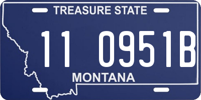 MT license plate 110951B