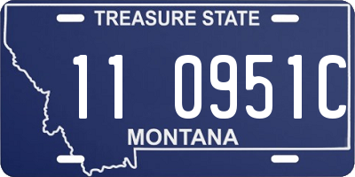 MT license plate 110951C