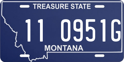 MT license plate 110951G