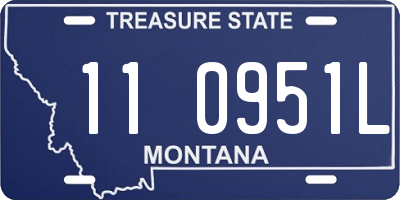 MT license plate 110951L