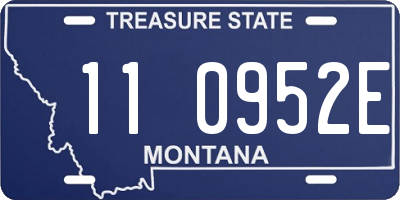 MT license plate 110952E