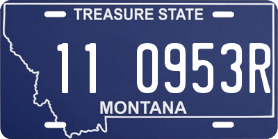 MT license plate 110953R