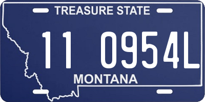 MT license plate 110954L