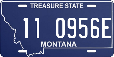 MT license plate 110956E