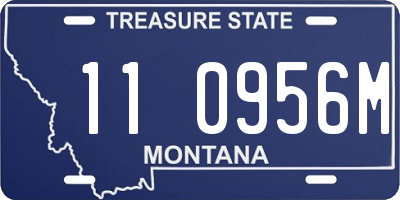 MT license plate 110956M