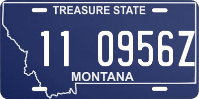 MT license plate 110956Z