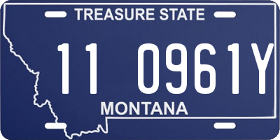 MT license plate 110961Y