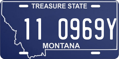 MT license plate 110969Y