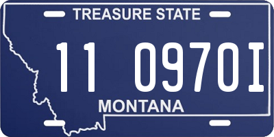 MT license plate 110970I