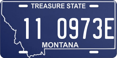 MT license plate 110973E