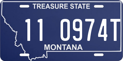 MT license plate 110974T