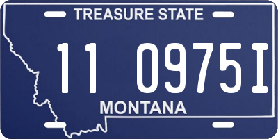 MT license plate 110975I