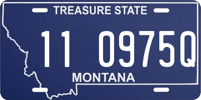 MT license plate 110975Q