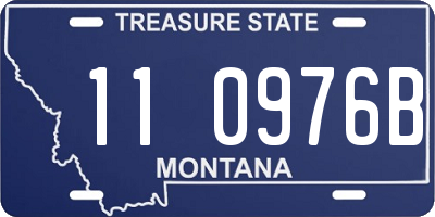 MT license plate 110976B