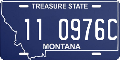 MT license plate 110976C
