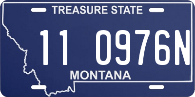 MT license plate 110976N