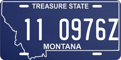 MT license plate 110976Z